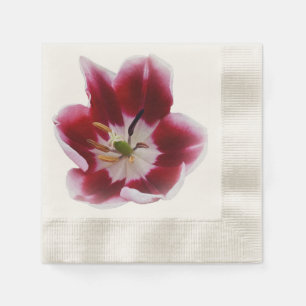 Deep Red Tullip Serviette