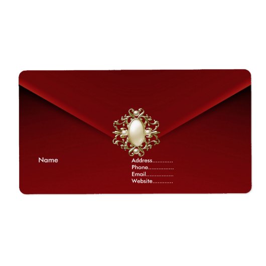 Deep Red Velvet Pearl Jewel (Vorne)