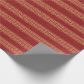 Deep Red Vintag Styled Geschenkpapier (Ecke)