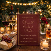 Deep Red Wine Soiree Invitation Einladung