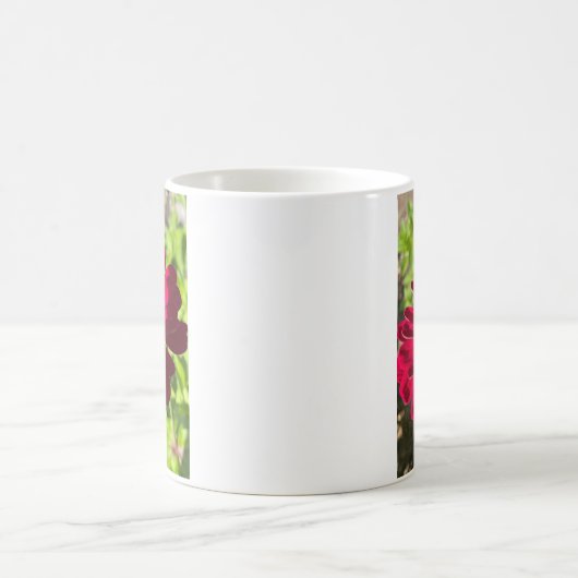 Deep Red Zinnia Blume Kaffeetasse (Mittel)