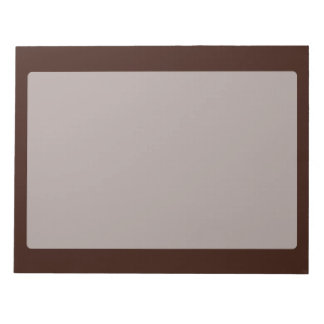 Deep Rich Brown Dekoration individuell anpassbar Notizblock