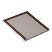 Deep Rich Brown Dekoration individuell anpassbar Notizblock (angewinkelt)