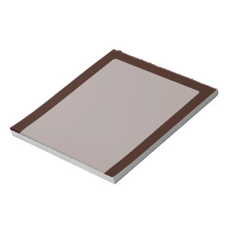 Deep Rich Brown Dekoration individuell anpassbar Notizblock