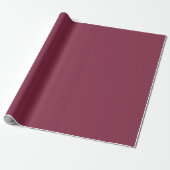 Deep Rich Burgundy Wine Solid Geschenkpapier (Ungerollt)