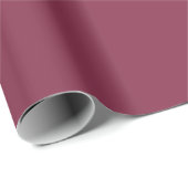Deep Rich Burgundy Wine Solid Geschenkpapier (Rolleneckpunkt)