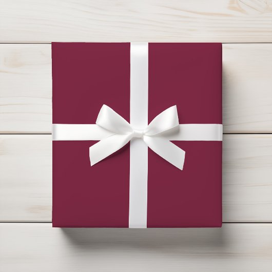 Deep Rich Burgundy Wine Solid Geschenkpapier
