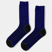 Deep Rich Navy Blue Shiny Shimmer Glitzer Socken (Linkes Detail)