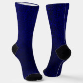 Deep Rich Navy Blue Shiny Shimmer Glitzer Socken (Gewinkelt)