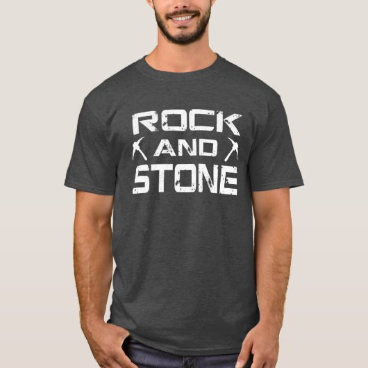 Deep Rock Galactic - Rock & Stone Fan Design T-Shirt (Vorderseite)