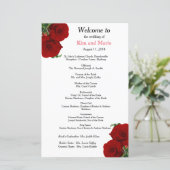 Deep Rote Rose Floral - Programm (Stehend Vorderseite)