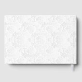 Deep Rote Rose Floral Wedding - Gästebuch (Rückseite)