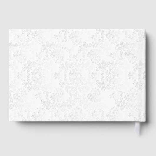 Deep Rote Rose Floral Wedding - Gästebuch (Rückseite)