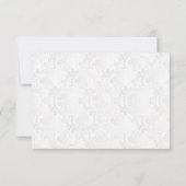 Deep Rote Rose Floral Wedding - Vielen Dank Dankeskarte (Rückseite)