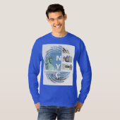 Deep Royal Blue Modern Nyc New York City Brooklyn T-Shirt (Vorne ganz)