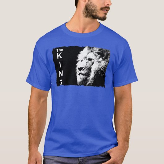 Deep Royal Blue Modern Pop Piazza della Riforma T-Shirt (Vorderseite)