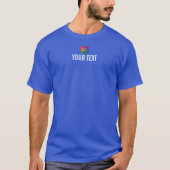 Deep Royal Blue Template Custom Men Apparel T-Shirt (Vorderseite)