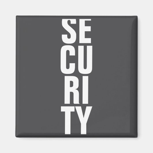 Deep Royal Blue Template Womens Security _1 Magnet (Vorne)