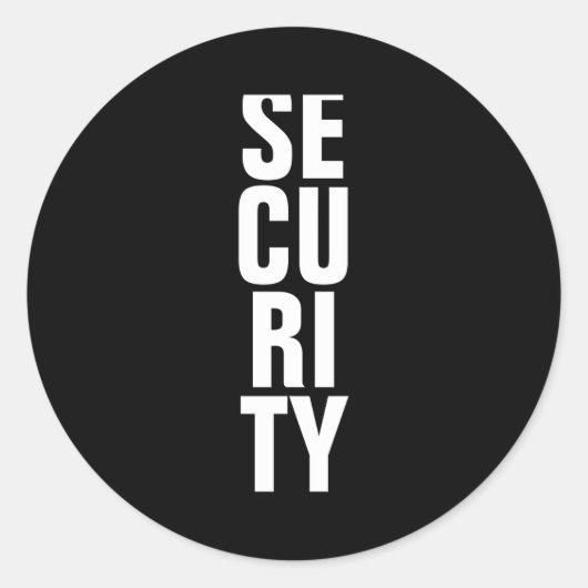 Deep Royal Blue Template Womens Security Runder Aufkleber (Vorderseite)