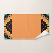 Deep Saffron Bold Pattern 2 Badhandtuch Set (Handtuch)