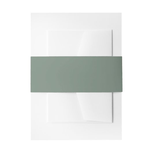 Deep Sage Green Einladungsbanderole (Vorderseite Beispiel)