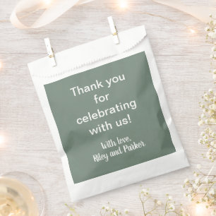 Deep Sage Green Geschenktütchen