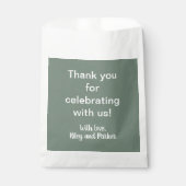 Deep Sage Green Geschenktütchen (Vorderseite)