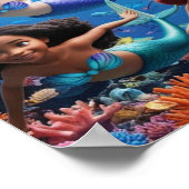 Deep Sea Adventure - Underwater Mermaids Tale  Poster (Ecke)