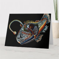 Deep Sea Angler Fish alle Gelegenheiten Grußkarte