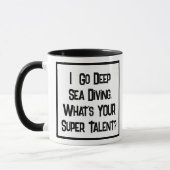 Deep Sea Diver Super Talent. Zwei Tone-Kaffee-Tass Tasse (Links)