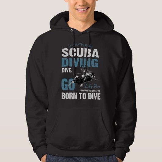 Deep Sea Diving Float Sea Diving Hoodie (Vorderseite)