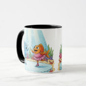 Deep Sea Figure Skating: Sparkling Fish Ballerina Tasse (Vorderseite Links)