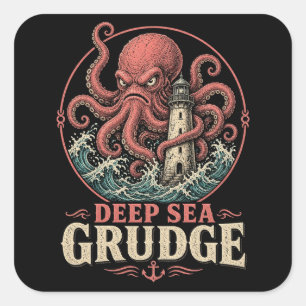 Deep Sea Groll Grummeliger Kraken Aufkleber