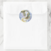 Deep Sea Mond Sticker (Tasche)