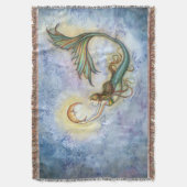 Deep Sea Moon Fantasy Art von Molly Harrison Decke (Vorderseite Vertikal)