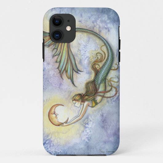 Deep Sea Moon Mermaid Fantasy Art iPhone 5 Fall Case-Mate iPhone Hülle (Rückseite)