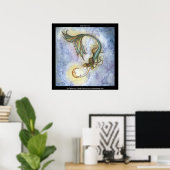 Deep Sea Moon Mermaid Poster drucken (Heimbüro)