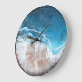 "Deep Sea" ocean clock Große Wanduhr (Winkel)