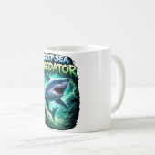 Deep sea predator shark coffee mug kaffeetasse (VorderseiteRechts)