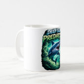 Deep sea predator shark coffee mug kaffeetasse (Vorderseite Links)