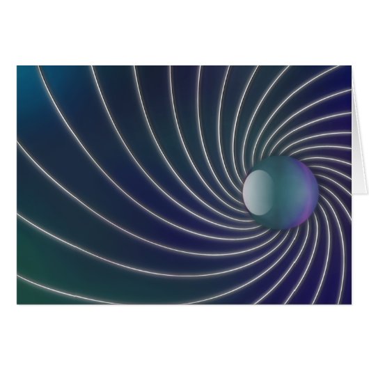Deep Sea Spirals Card (Vorderseite (Horizontal))