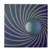 Deep Sea Spirals Decorative Tile Fliese (Vorderseite)
