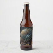 Deep Sea Urchin Bierflaschenetikett (Vorderseite)