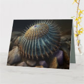 Deep Sea Urchin Karte (Gelbe Blume)