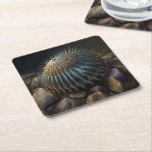Deep Sea Urchin Rechteckiger Pappuntersetzer (angewinkelt)