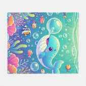 Deep-Sea Wonders Fleecedecke (Vorderseite (Horizontal))