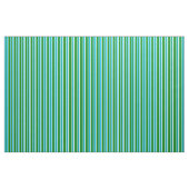 Deep Sky Blau, Türkis und grüne Streifen Stoff (Fat Quarter (45,7 x 55,9 cm))