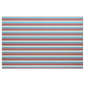 Deep Sky Blue, Beige und Brown Pattern Stoff (Fat Quarter (45,7 x 55,9 cm))