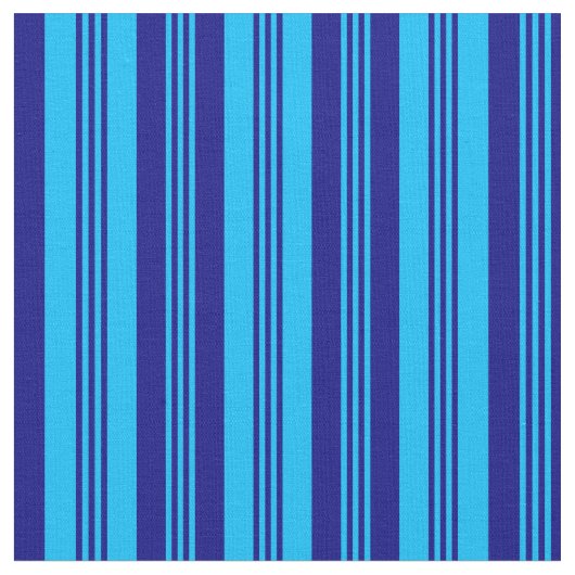 Deep Sky Blue & Blue Colored Lines Stoff (Nahaufnahme)