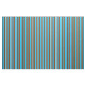 Deep Sky Blue, Brown, Black und Beige Muster Stoff (Yard (91,4 cm))